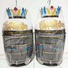 Sangkar Perkutut Fiber Kereta Kencana Putih