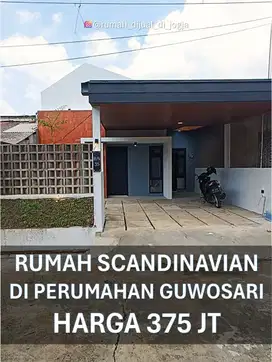 Rumah Skandinavian dekat Pasar Bantul dalam Perum Guwosari Siap Huni