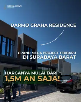 Rumah Baru Darmo Graha Residence Sby Barat dkt Citraland Graha Family