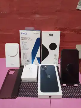 Iphone 13 128 midnight ibox, lengkap