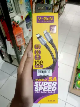 USB V-GEN CT1-26 C TO C 100W| ATLANTIS DAHSYAT
