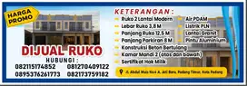 RUKO BARU JATI PADANG TIMUR
