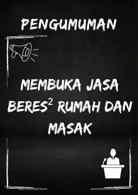 MEMBUKA JASA BEBERES+MASAK