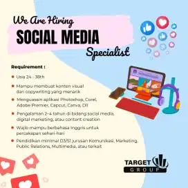 Social Media Specialist - Jakarta Timur