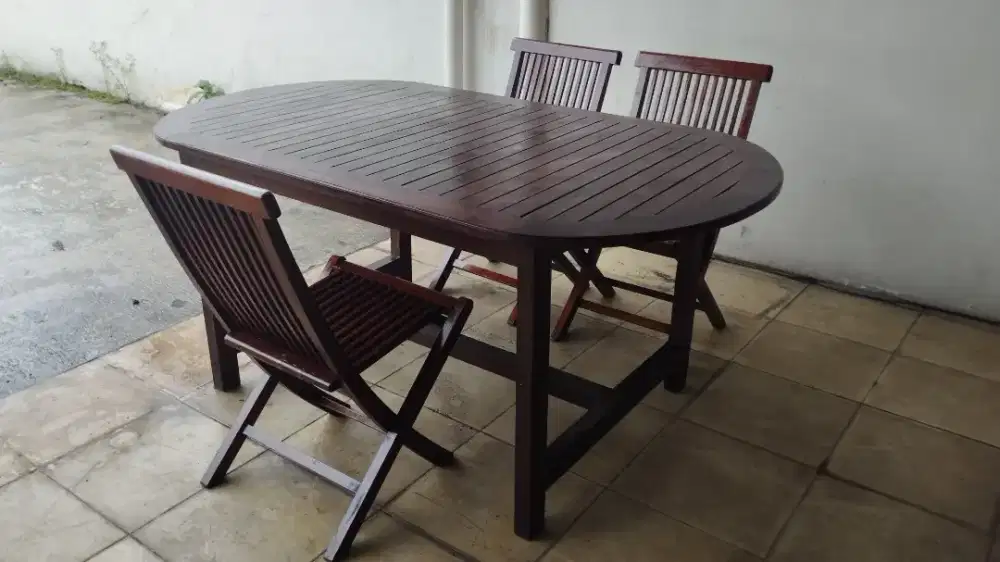 Meja Makan Kayu Jati