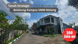 Tanah Strategis 2 Menit Kampus UMM Kawasan Kos-Kosan