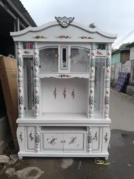 Bufet hias kristal mewah, bufet tv kristal
