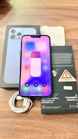 Dijual Iphone 13 Promax 128GB Blue Resmi Ibox Lengkap Mulus