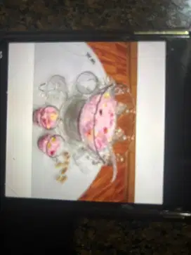 Mangkok es buah coctail set punch
