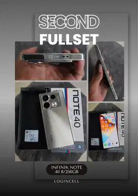 Infinik note 40 8/256 fullset
