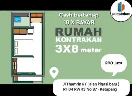 Dijual Rumah Kontrakan 8x3 m