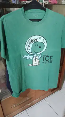 Kaos T-shirt Snoopy Iceberg Green Hijau