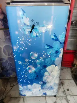 Kulkas Sanyo 1 pintu kondisi normal dingin beku siap pakai