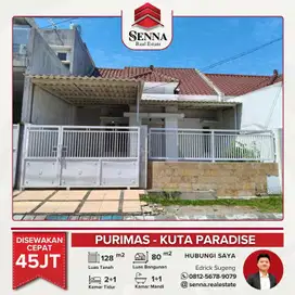 DISEWAKAN CEPAT BUTUH UANG RUMAH BAGUS SIAP HUNI PURIMAS KUTA PARADISE