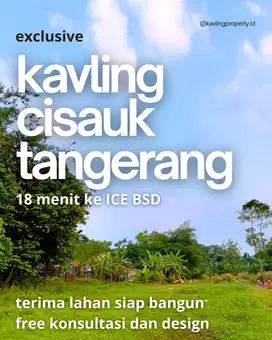 Tanah Kavling Cisauk Dekat BSD, Cocok untuk Hunian Diarea Berkembang
