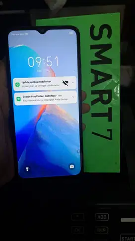 INFINIX SMART 7 4GB+3GB / 64GB POLAR BLACK SECOND MULUS FULLSET