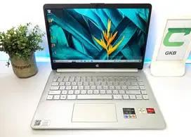 Laptop bekas HP 14s Athlon Gold Ssd 512gb Ram 8gb Backlight FHD IPS VG