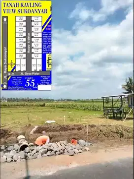 Promo Tanah Kavling Murah Sukoanyar Pakis Malang Pinggir jalan Aspal