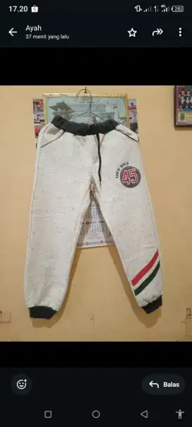 Celana joger anak perempuan laki2