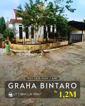 Dijual Rumah Murah Hoek Perumahan Graha Raya Tangsel