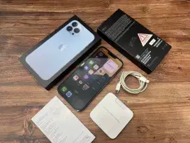 Iphone 13 Pro Max 256GB Sierra Blue Ex ibox Mulus Lengkap bisa COD