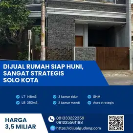 Dijual Cepat Rumah Mewah Siap Huni,Sangat Strategis di Solo Luas 148m2