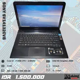 Sony SV14132CVB - Core i3 - Ram 4 GB - Sudah SSD