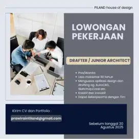 Lowongan pekerjaan Drafter