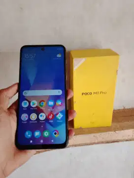 Poco m3 pro 5G ram 6+2/128 GB fullset mulus segel no minus
