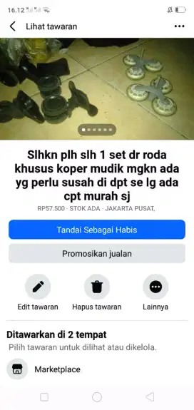 Slhkn plh slh 1 set kelengkapan tas koper mudik dll kond bgs mgkn bth