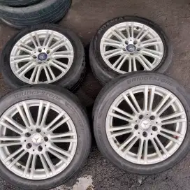 Velg OEM original Mercedes Benz w212 e300 R17x8 ET 48 ban 245/45 R18