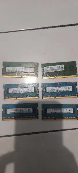 6 buah ram laptop