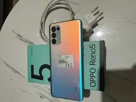 Hp oppo reno 5 8/128 perak fantasi