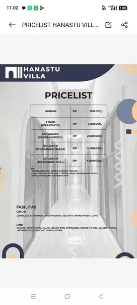 Hanastu villa selangkah ke stadion Maguwoharjo dan Pakuwon mall