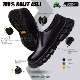 Safety Shoes 100 % Kulit Asli