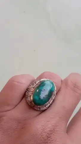 batu pirus Persia ijo tua
