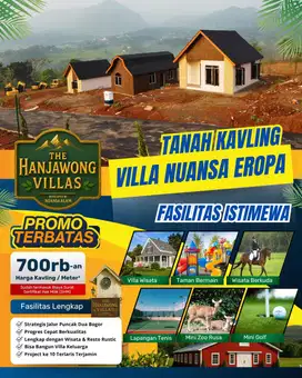 Dijual Tanah Kavling Villa ekslusif di Puncak 2 Bogor – View Gunung