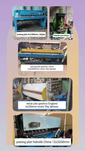 Mesin tekuk & potong plat