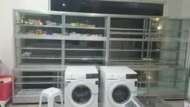 Etalase alminium putih