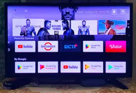 TV LED 32 INC POLYTRON SMART-ANDROID Ors Mulus Bagus & Normal