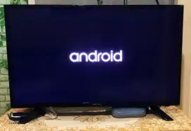 TV LED 32 INC POLYTRON SMART-ANDROID Ors Mulus Bagus & Normal