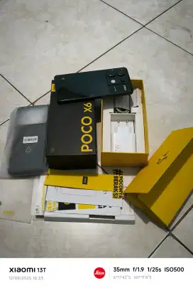 Poco X6 5G Black , Ram 12/256Gb, Fullset, Garansi Aktif