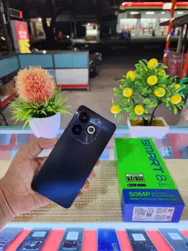 Infinix Smart 8 Pro Ram 8+8Gb/ 128Gb Fullset Mulus Ori 100% Bergaransi