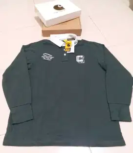 Kaos Kerah Carhartt LongSleev Original size L (LD 110), Baru Fulltag