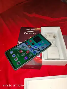 oppo reno 12F 4G 8/256 mulus lengkap original