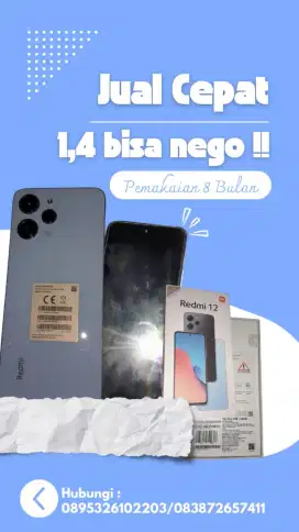 Hp Xiomi redmi 12