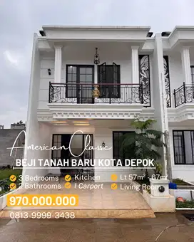 Rumah Anti masuk gang beji tanah baru depok
