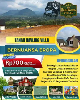 THE HANJAWONG VILLAS - Tanah Kavling Villa Nuansa Eropa SHM Bogor