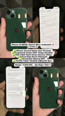 Iphone 13 128Gb Resmi IBOX