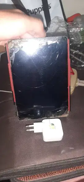 Ipad mini charger ori minus lcd retak, harus ganti lcd